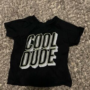 Black 'Cool Dude' Kids T-Shirt